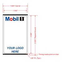 Custom Co-Branded Godex & Zebra Labels - Dual Logos on Top and Bottom